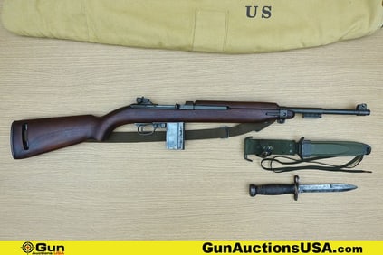 Winchester M1 U.S. CARBINE .30 Cal. Rifle. Very Good. 18" Barrel. Shiny Bore, Tight Action Single