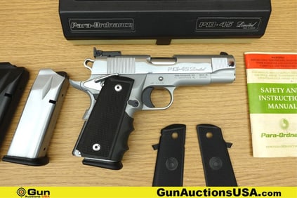 PARA-ORDNANCE INC. P13.45 LIMITED 45 ACP Pistol. Excellent. 4" Barrel. Shiny Bore, Tight Action Semi