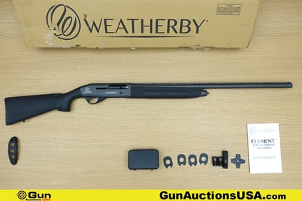 WEATHERBY ELEMENT DUCKS UNLIMITED 12 ga. Shotgun. Very Good. 28" Barrel. Shiny Bore, Tight Action
