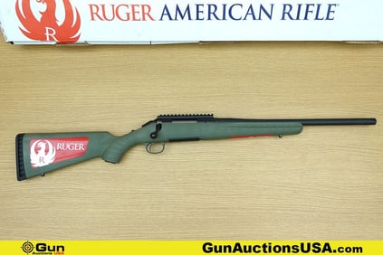 Ruger AMERICAN 308 WIN THREADED BARREL Rifle. Like New. 18" Barrel. Bolt Action Features a Blackened