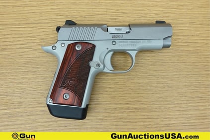 Kimber MICRO 9 9X19 Pistol. Excellent. 3" Barrel. Shiny Bore, Tight Action Semi Auto Features a