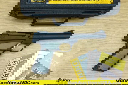 BROWNING BUCK MARK 22 .22 LR TARGET Pistol. Excellent. 5.5" Barrel. Shiny Bore, Tight Action Semi