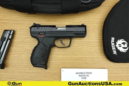 Ruger SR22 .22 LR Pistol. Excellent. 3.5" Barrel. Shiny Bore, Tight Action Features Blackened Steel