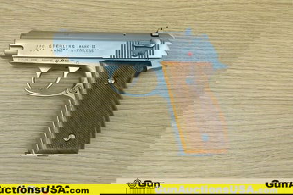 STERLING ARMS MARK II MODEL 400 .380 ACP VINTAGE Pistol. Very Good. 3.5" Barrel. Shiny Bore, Tight