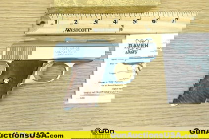 RAVEN ARMS MP25 .25 AUTO Pistol. Very Good. 2.5" Barrel. Shiny Bore, Tight Action Semi Auto Features