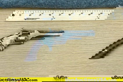 S&W 1 2ND ISSUE .22RF Revolver. Fair Condition. 3 1/8" Barrel. Shootable Bore This revolver, a piece