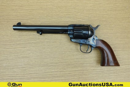 Uberti 1 CO. 7 CAV .45 CAL Revolver. Very Good. 7.5" Barrel. Shiny Bore, Tight Action Features