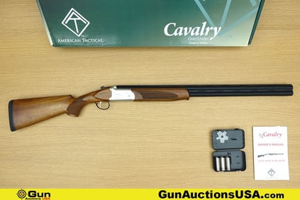 ATI CAVALRY 12 ga. Shotgun. Like New. 28" Barrel. Break Action -OVER-UNDER Features a Hard Chromed