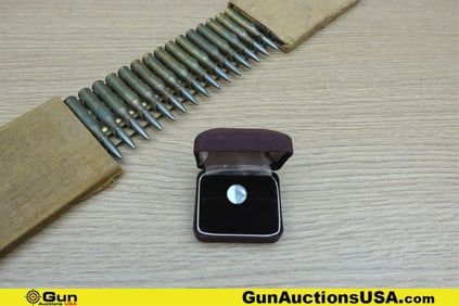 Military Surplus COLLECTOR'S Strip, Ammo, Etc. . Very Good. TYPE 92 Japanese MACHINE GUN 7.7mm Strip