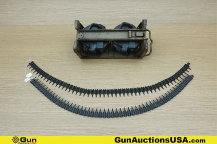 MG42/34 COLLECTOR'S Drum Mags. Good Condition. MG42/34 DUAL DRUM MAGAZINES, Single Carrier. .