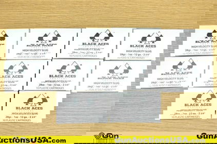 Black Aces 12 Ga. Ammo. 100 Rounds of 12 Ga. 2 3/4 " Slugs.. (75976) (GSCU50)