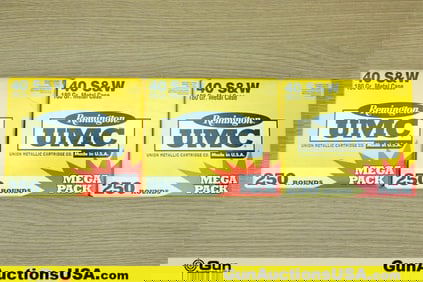 UMC 40 S&W Ammo. 750 Total Rounds of 180 Grain 40 S&W.. (76033) (GSCV85)