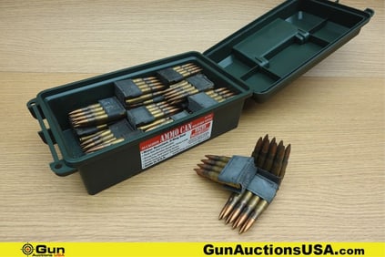 MTM, POF, Etc. 30-06 SPRNG Ammo, En-Clips, Ammo Can. Approx. 192 Total Rounds of 30-06 SPRNG on 24