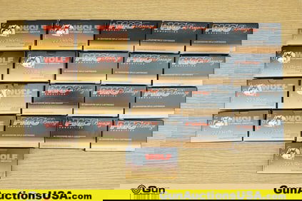 PMC, Wolf .223 REM Ammo. 420 Total Rounds of 55 Grain FMJ Brass Case in 20 Round Factory Boxes..