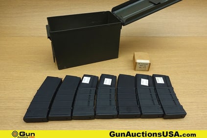 690 Total Rounds of 5.56/.223 REM and 7 Polymer Fully Loaded 30 Round Magazines. Includes Medium