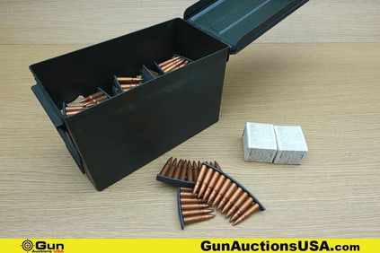 Military Surplus 7.62x39 mm Ammo. Approx. 510 Rounds of 7.62x39 mm FMJ on Stripper Clips. Includes