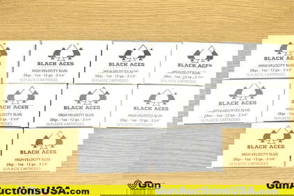 Black Aces 12 Ga. Ammo. 100 Rounds of 12 Ga. 2 3/4 " Slugs.. (75977) (GSCU58)