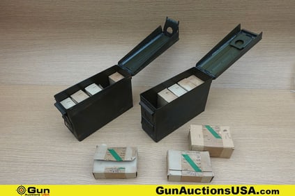 Turkish Military Surplus 8 MM MAUSER Ammo. Approx. 490 Rds in Total. Includes Two Metal Ammo Cans. .
