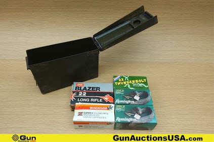 CCI .22LR Ammo. Approx. 2500 Rds of .22LR. Includes Green Metal Ammo Can. . (76511) (GSCV52)