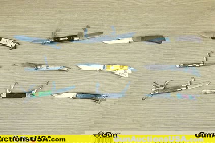 Knives . Good Condition. 9- Assorted Folding Knives. . (76563) (GSCM99)