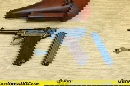 Deutsche Waffen und Munitionsfabriken (DWM) PO8 9MM LUGER MATCHING NUMBERS Pistol. Excellent. 4"