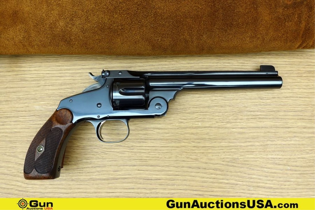 S&W MODEL No 3 .44 S&W RUSSIAN COLLECTOR'S Revolver. Excellent. 6.5" Barrel. Shiny Bore, Tight: S&W MODEL No 3 .44 S&W RUSSIAN COLLECTOR'S Revolver. Excellent. 6.5" Barrel. Shiny Bore, Tight Action WOW! This Historic Revolver Features a High Polished Blued Steel Barrel, Frame and Six Shot Fluted