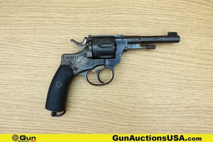 HUSQVARNA VAPENFABRIKS AKTIEBOLAG NAGANT 7.5 NAGANT MATCHING NUMBERS Revolver. Fair Condition. 4.5"