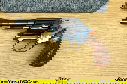 S&W 30-1 .32 S&W Long Revolver. Good condition, Normal Handling Marks, Scattered Spotting and/or