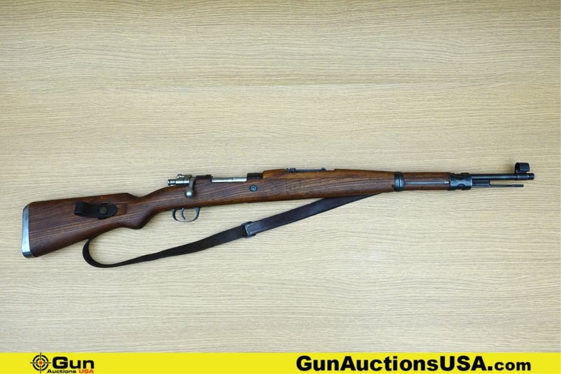 ZASTAVA M48 MAUSER 8MM MAUSER MATCHING NUMBERS Rifle. Very Good. 23" Barrel. Shiny Bore, Tight: ZASTAVA M48 MAUSER 8MM MAUSER MATCHING NUMBERS Rifle. Very Good. 23" Barrel. Shiny Bore, Tight Action Bolt Action ALL MATCHING NUMBERS! PROOF MARKS on Bottom Metal. Features ORIGINAL BLUING, Hooded Ad