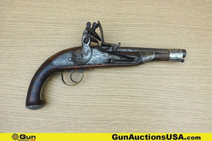 TOWER 1840's FLINT LOCK COLLECTOR'S Pistol. Good condition, Normal Handling Marks, Scattered