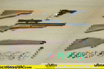 Appears to be .177 Rifle/Revolver. Good condition, Normal Handling Marks, Scattered Spotting and/or