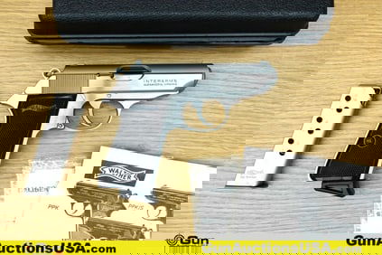 CARL WALTHER WAFFENFABRIK ULM/DO. PPK/S 9MM KURZ-380 PISTOL. Excellent. 3 1/8" Barrel. Shiny Bore,
