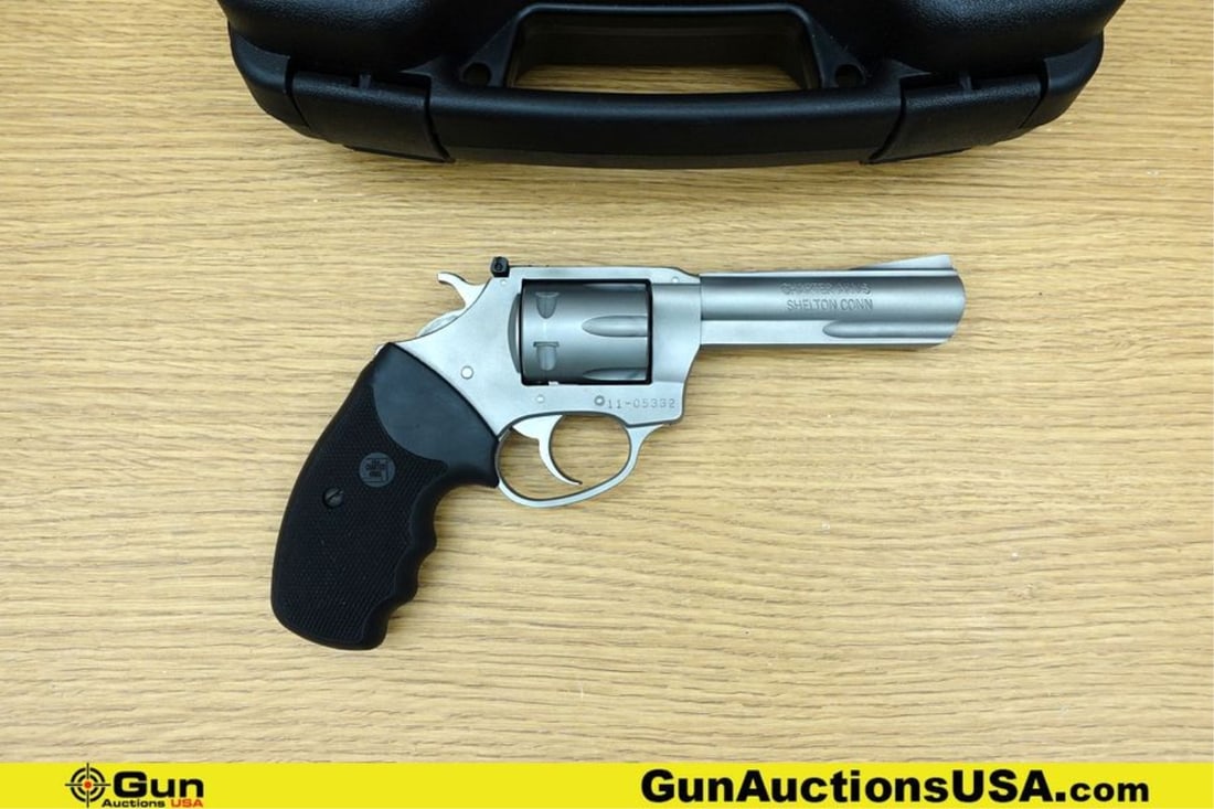 Charter Arms TARGET PATHFINDER .22 LR TARGET Revolver. Excellent. 4" Barrel. Shiny Bore, Tight: Charter Arms TARGET PATHFINDER .22 LR TARGET Revolver. Excellent. 4" Barrel. Shiny Bore, Tight Action Features Stainless Construction, Fixed Front Blade Sight, Adjustable Rear Sight, Six Shot Fluted C