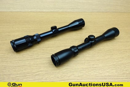 Kassnar, Etc. Scopes. Good Condition. One 3-9x40 Scope, Threaded for Quick Adjust Knob and One