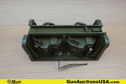 MG42/34 COLLECTOR'S DRUM MAGS. Good Condition. MG42/34 DUAL DRUM MAGAZINES, Single Carrier and 8MM