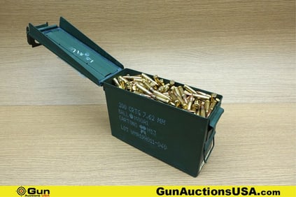 New Republic 7.62x39 Ammo . Approx. 200 Rds FMJ. Includes Small Ammo Can . (77538) (GSCU12)