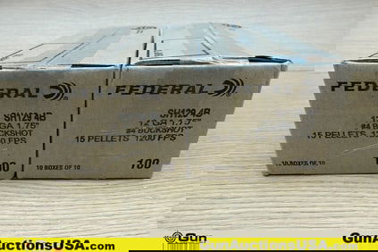 Federal 12 Ga. MINI SHELLS Ammo . 200 Rds of 1 3/4, 4 BUCK MINI SHELLS. . (77525) (GSCU63)