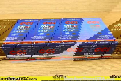 CCI MINI MAG .22 LR Ammo. 2000 Rds. . (77061) (GSCU82)