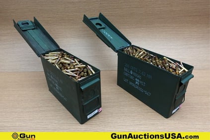 Lake City .223 REM Ammo. Approx. 400 Rds 50 Gr. FMG, Includes Two Small Metal Ammo Cans. . (77544)