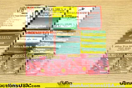WIN, FED, Etc. Critical Defense, Personal Defense, Etc. .410 ga. Ammo. 165 Total Rounds of .410 ga.