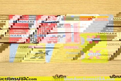 Win, Fed, Etc. .38 SPL Ammo. 493 Total Rounds of .38 SPL Assorted Gr Weights and Types.. (76955)