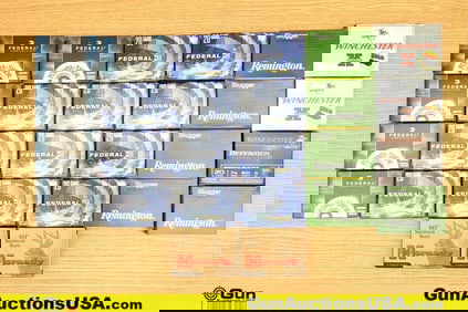 WIN, HORN, FED, Etc. Super-X, Etc. 20 Ga. Ammo. 130 Total Rounds of 20 ga. 2 3/4" in Assorted