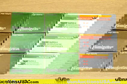 WIN, REM Super-X, Etc. .300 WIN, 7mm REM MAG, .303 BRIT, Etc. Ammo. 180 Total Rounds; 80 Rounds of
