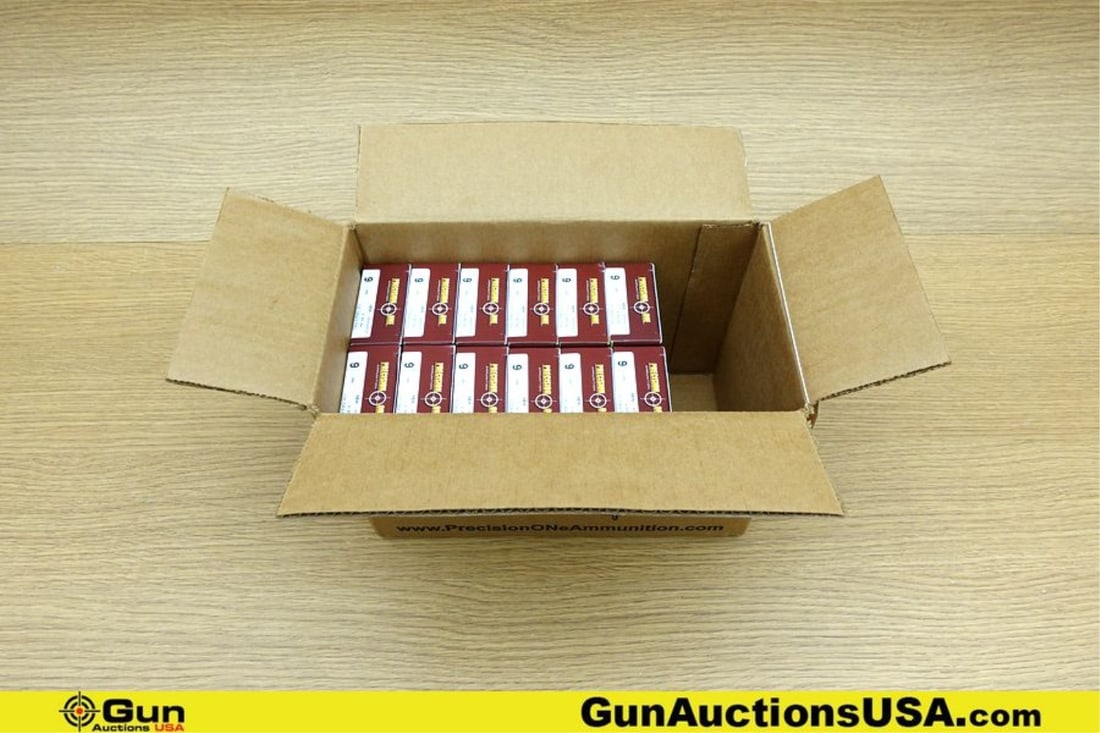 Precision 1 9MM Ammo. 600 Rds; 135 Gr FMJ. . (76989) (GSCU92): Precision 1 9MM Ammo. 600 Rds; 135 Gr FMJ. . (76989) (GSCU92)