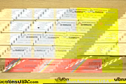 Norinco, FED, Etc. .223 REM, 5.56x45mm Ammo. 480 Total Rounds of .223 and 5.56x45, Assorted Grain