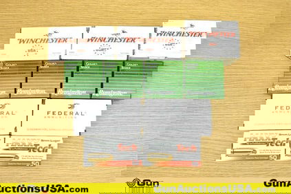 Winchester, Remington, Federal, Etc. GOLDEN SAVER, TARGET, Etc. 9MM Ammo. 500 Rds in Total; 410 Rds