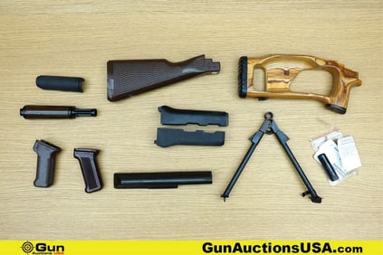 Military Surplus COLLECTOR'S Gun Parts. Good Condition. One AKM/AK47/AK74 Brown Pebble Grain Butt