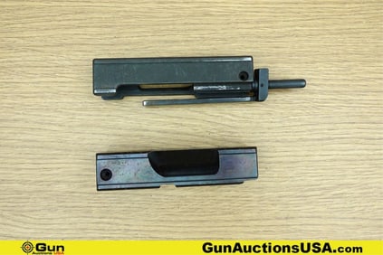UZI 9MM COLLECTOR'S Gun Parts. Good Condition. One UZI Bolt Group and One UZI Bolt. . (77079)