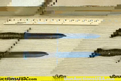 CMP M1 Carbine, M4 Bayonets. Fair Condition. 2 Bayonets Featuring Overall Length is 11.5" and Blade