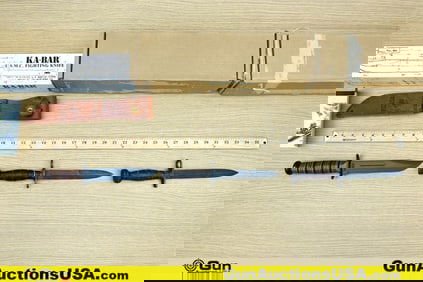 KA-BAR, CMP USMC Fighting Knife, M1 Carbine Knife, Bayonets. NEW in Box. 3 Blades in Total; One Like